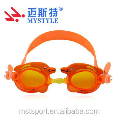 Dolphin cartoon Swimming Glasses funnuy kids swim goggles high quality swim goggles factory