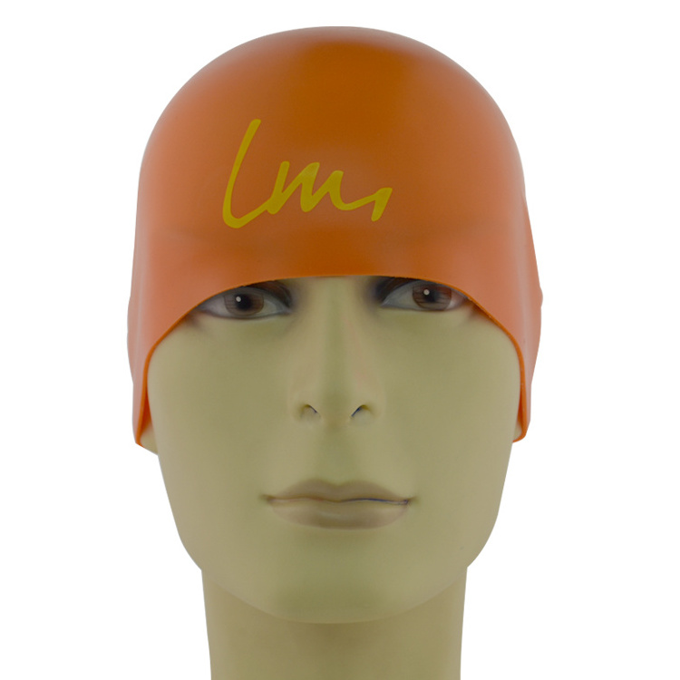 Professional swimming cap 3D swim cap silicone dome cap