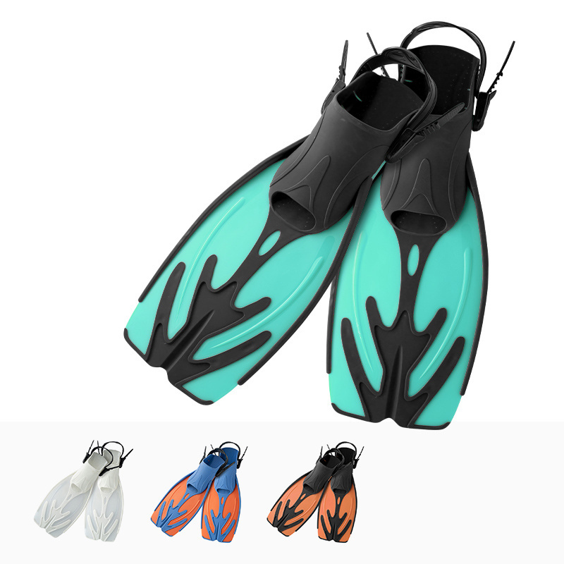 Professional Scuba Long Open Heel Adjustable Strap Shoes For Free diving snorkeling flippers swimming fins wholesale