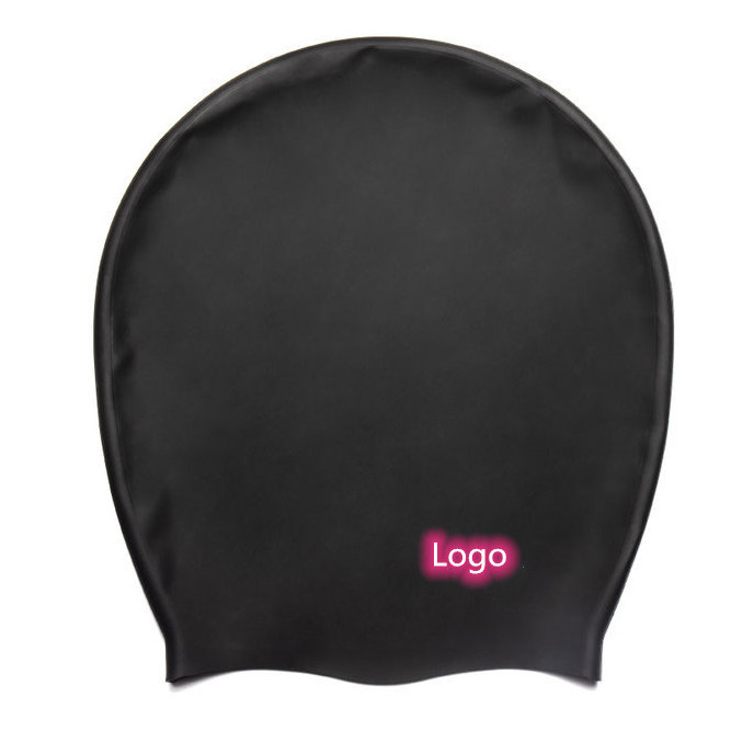 Customized Logo XL Silicone Dreadlocks Swim Cap for long hair