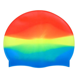 hot sell multi color silicone swim cap latex swim cap