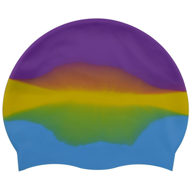 hot sell multi color silicone swim cap latex swim cap