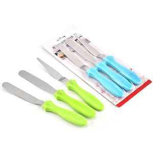 Cake Icing Spatula Sets of 3 Packs Butter Spreader Pallet Knife and Sandwich Condiment Spreader for Jam and Cream Cheese