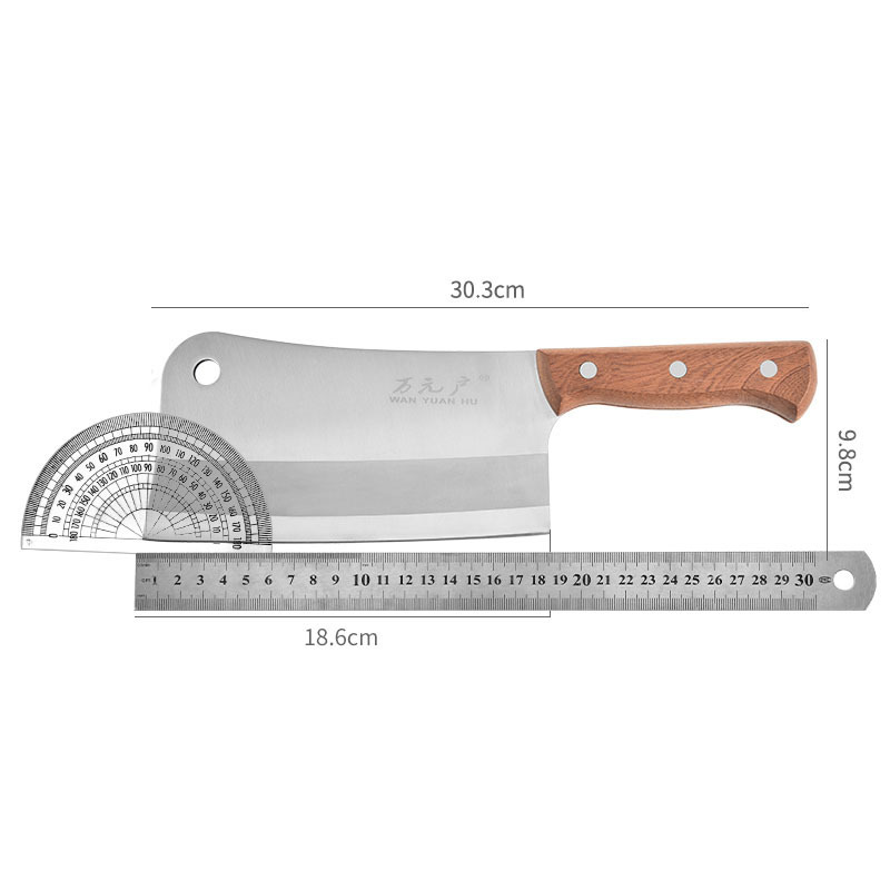 Hot Selling Professional 7 inch Heavy Duty Meat Cleaver Butcher knife with Wooden Handle and Boning Chopper Knife