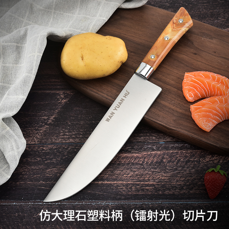 Professional 8'' Kitchen Knife Chef's Meat Cleaver Butcher Knife Vegetable Cutting Slaughter Knife