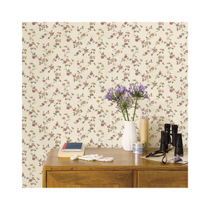 Classic Wallpaper Romantic Country Style Flowers Wallpaper Pvc Vines Natural Kitchen Countryside Bedroom Sweet Retro