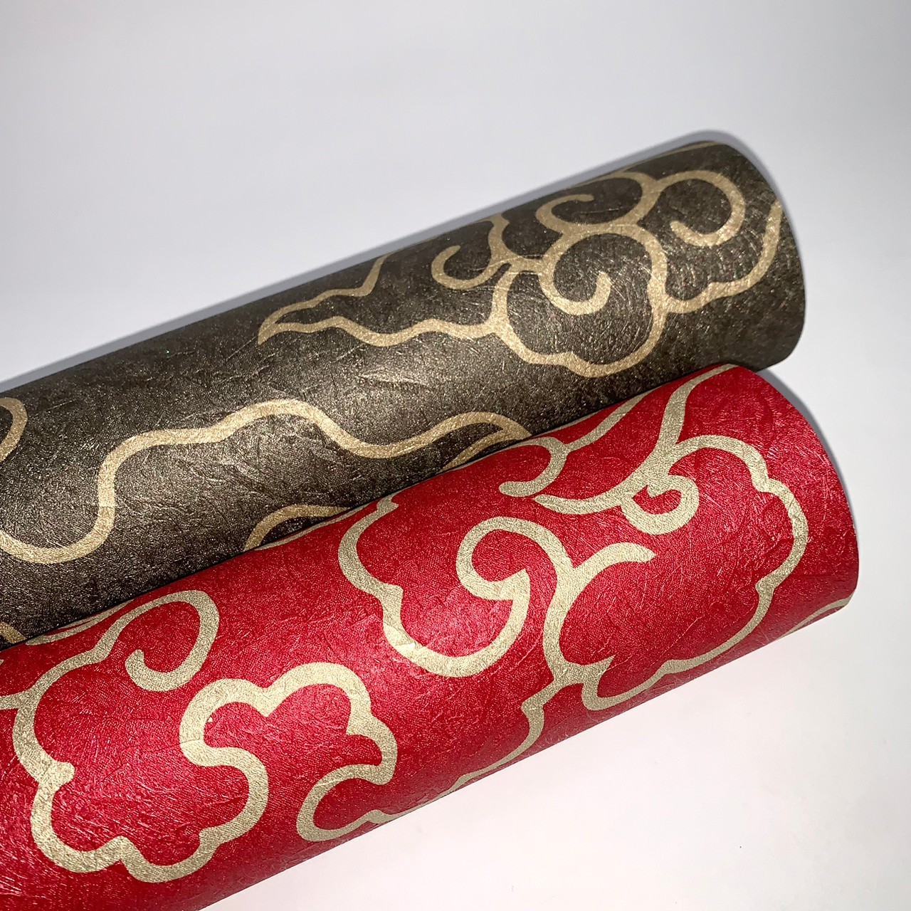 Japanese style Asian red customized Wallpaper For Supplies pvc wallpaper ink landscape