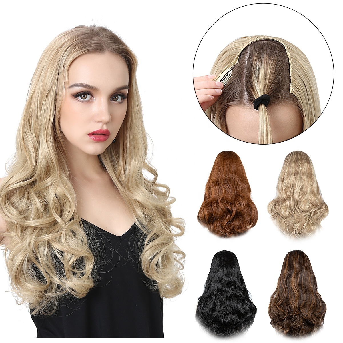 Cheap Wigs With Lowest Price Wholesale U Part Wig Human Hair 24