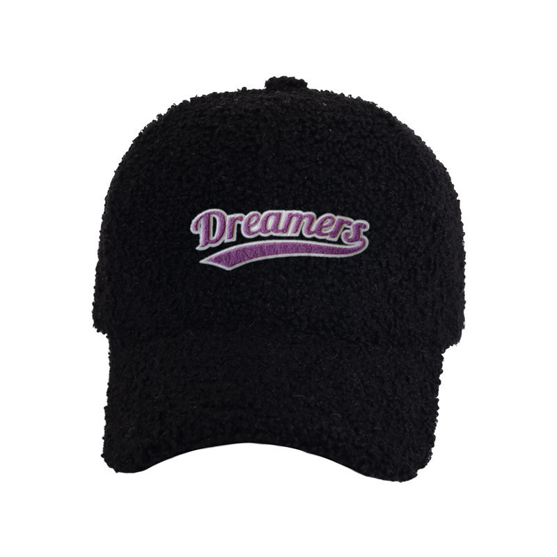 Custom women fleece teddy faux fur ladies fluffy wool winter warm baseball hat gorras caps