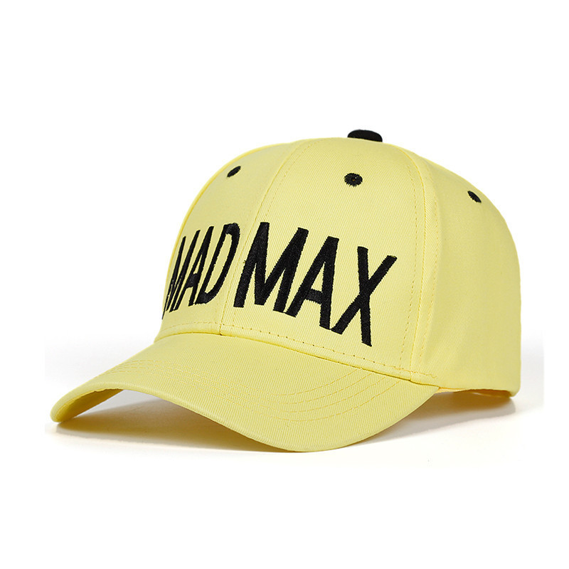 Yellow cotton twill customizable 6 panel baseball caps for small heads