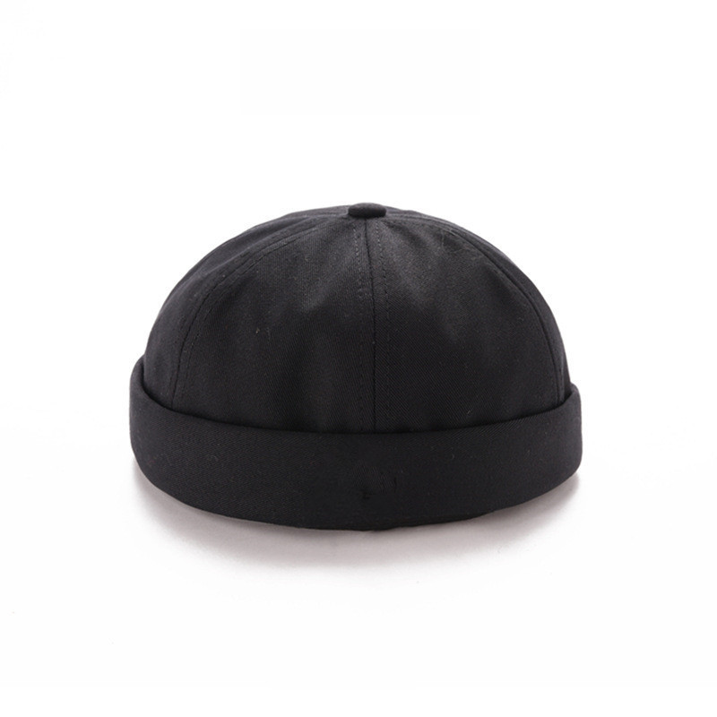 logo embroidery cotton twill soft crown skull cap black baseball cap without brim