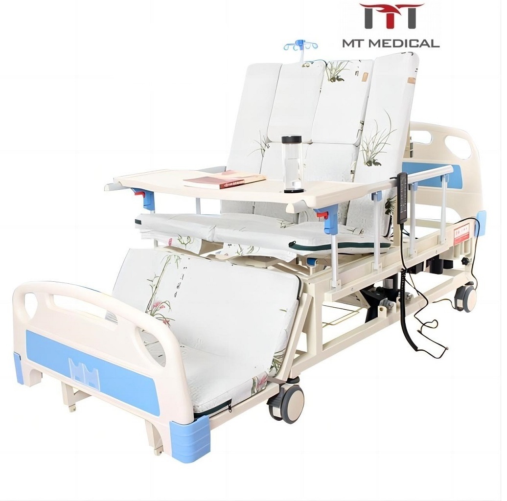 Hospital furniture electric multi function nursing home care bed for home use