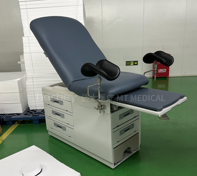 MT MEDICAL Gynecological Exam Bed With Cabinet Drawers Ob Gyn Exam Tables With Stirrups