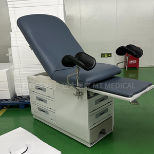 MT MEDICAL Gynecological Exam Bed With Cabinet Drawers Ob Gyn Exam Tables With Stirrups