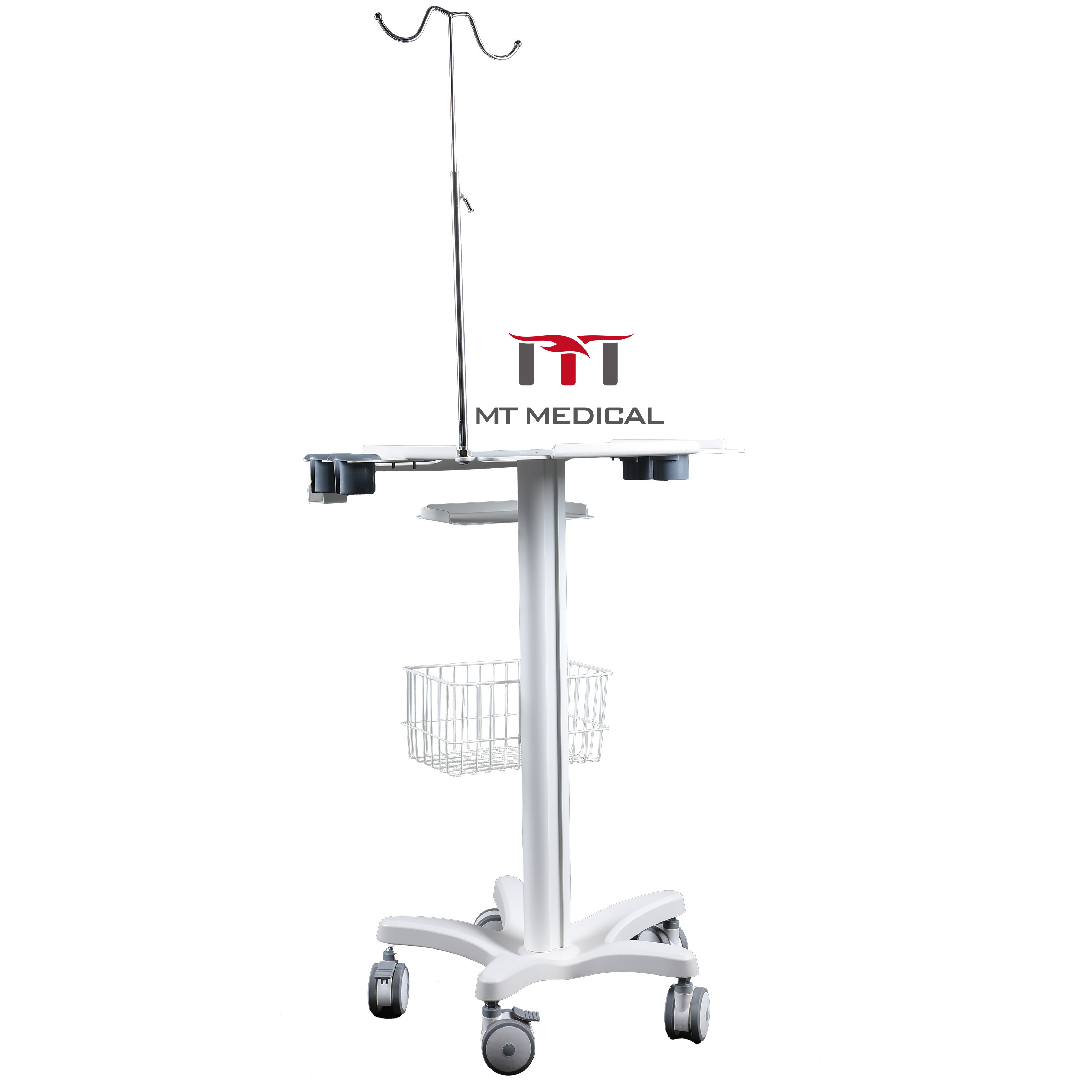 MT MEDICAL Hospital Medical Cart Laptop Pallet and Scanner Holder Office Mobile Trolley  Medical Cart for Clinic