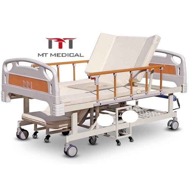 MT MEDICAL hospital multi functional home nursing electric wheelchair bed with toilet