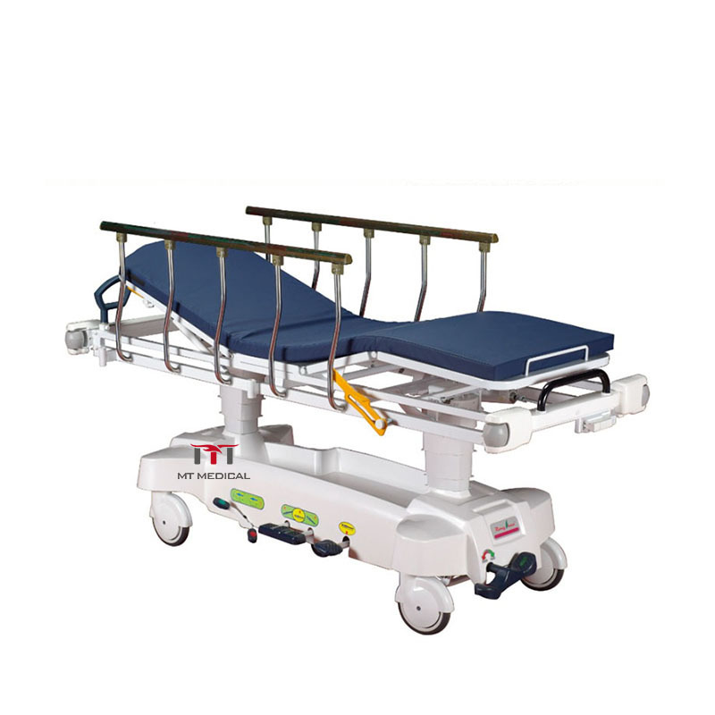 MT MEDICAL Ambulance  Stainless Steel Emergency Patient Transfer Trolley  Wheelchair With Mattress