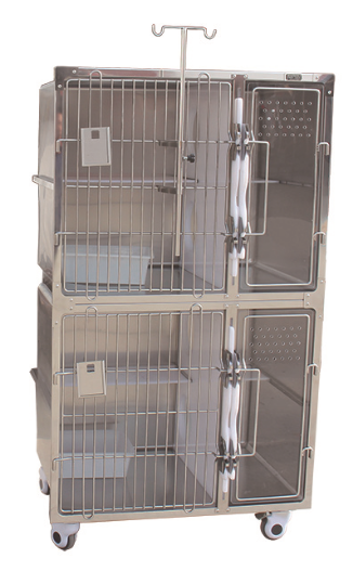 High quality veterinary stainless steel cage for animal, dog and cat