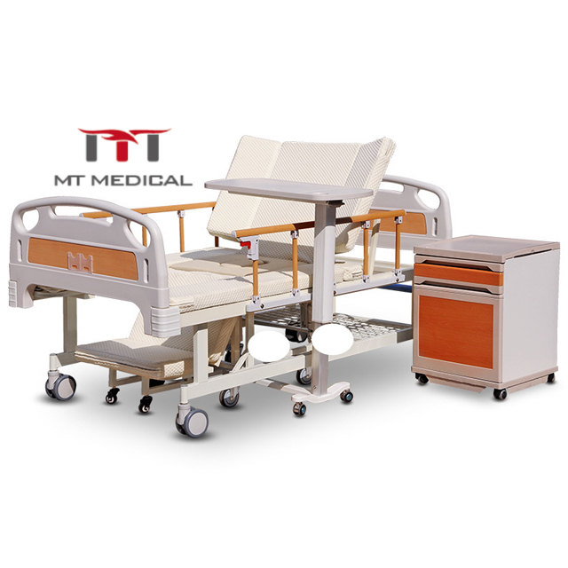 MT MEDICAL hospital multi functional home nursing electric wheelchair bed with toilet