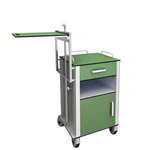 MT MEDICAL Mobile hospital overbed table hospital bedside cabinet with dining board