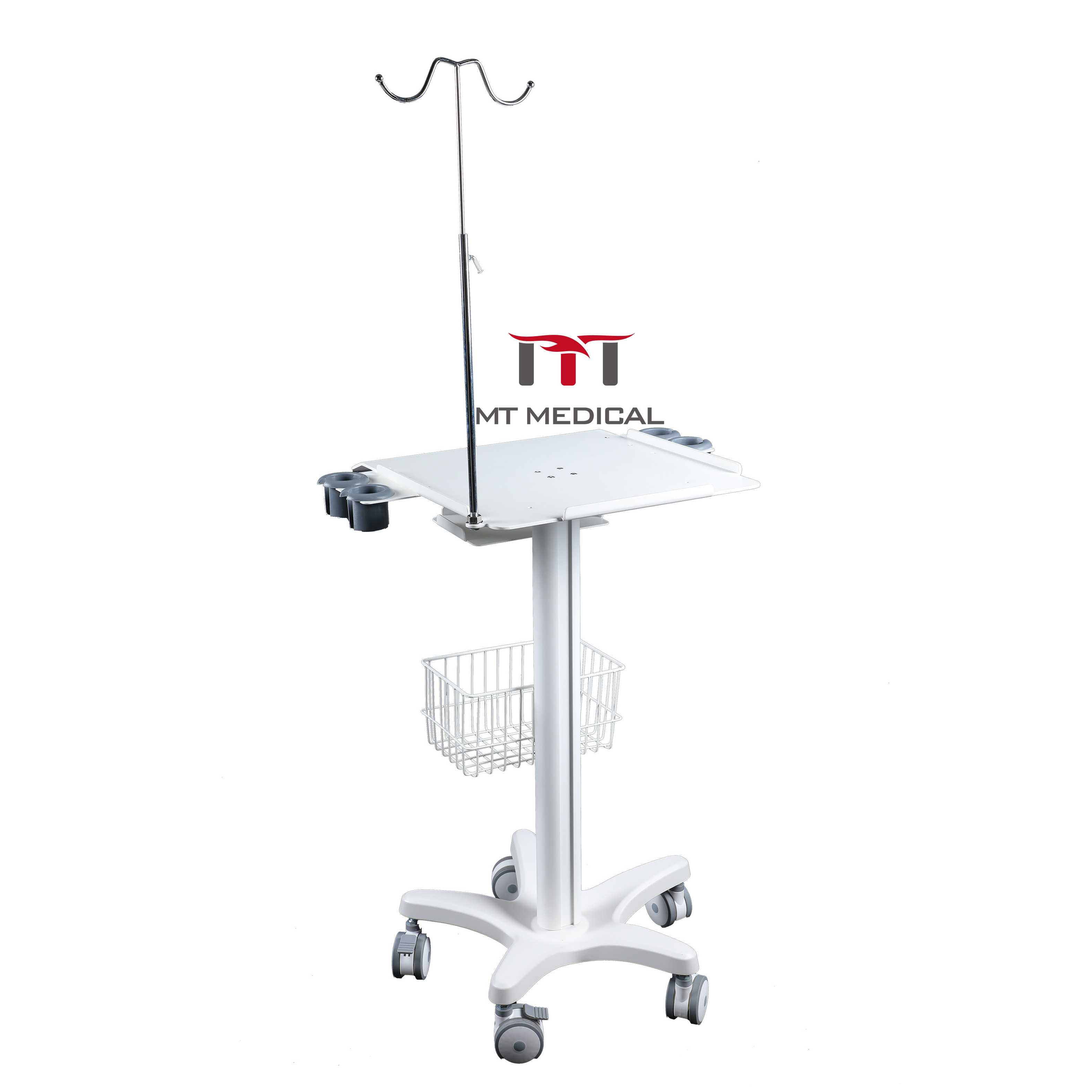 MT MEDICAL Hospital Medical Cart Laptop Pallet and Scanner Holder Office Mobile Trolley  Medical Cart for Clinic