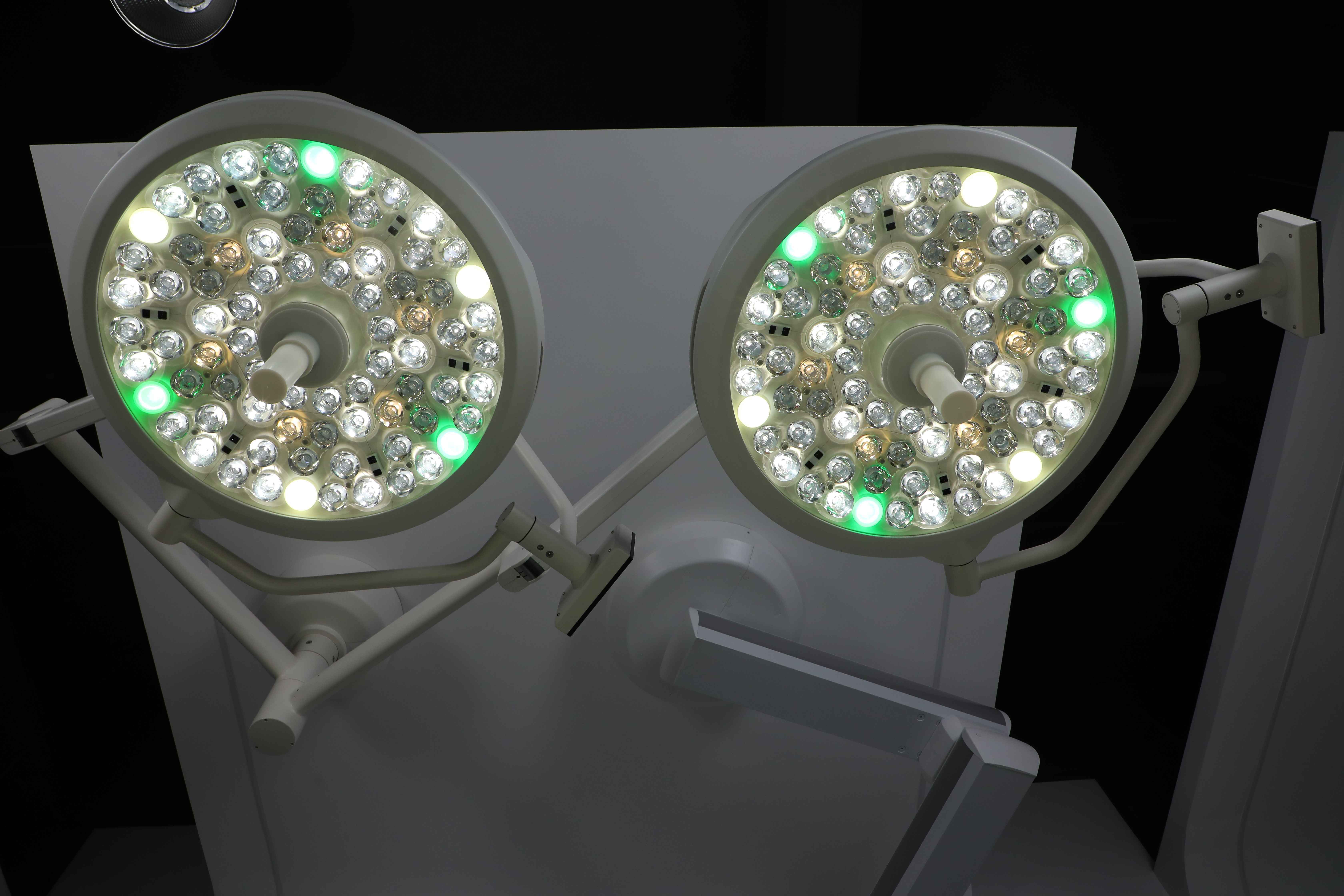 MT MEDICAL Adjustable LED Shadowless Ceiling Double Dome  Operating Lights