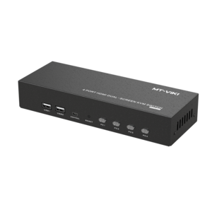 HDMI KVM Switch 4 Port Dual Monitor 4K@60Hz, MT-VIKI HDMI KVM Switcher 2 monitors 4 Computers