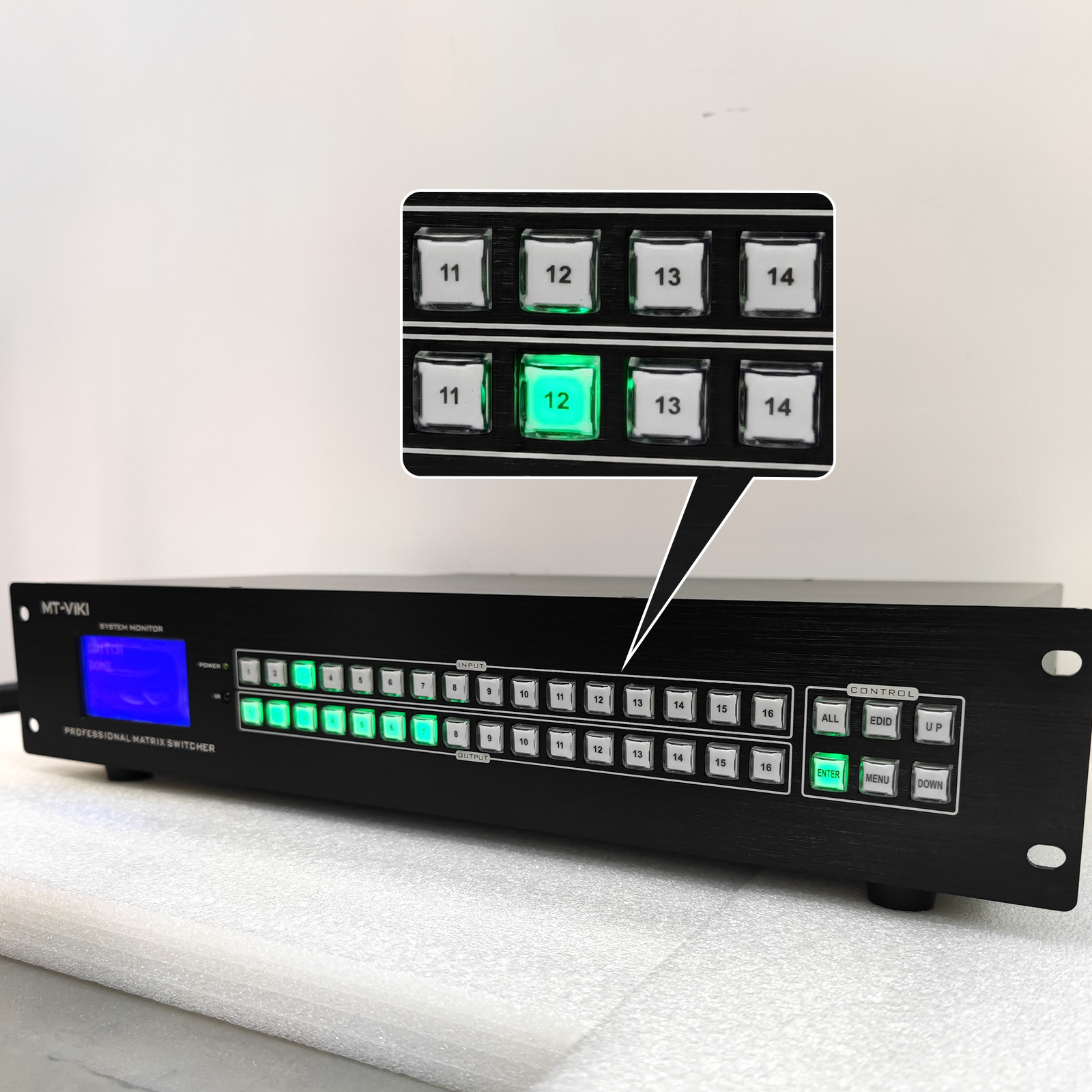 ADI-Chip 4K 30Hz Video HDMI Matrix Switcher 16X16, MT-VIKI Available for 4x4 8x8 8x16 32x32 36x36 72x72