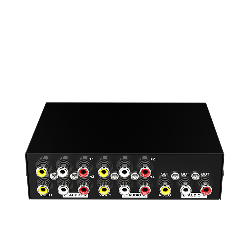 RCA Switch 4 in 1 out, MT-VIKI 1920x1080 4x1 RCA Switcher