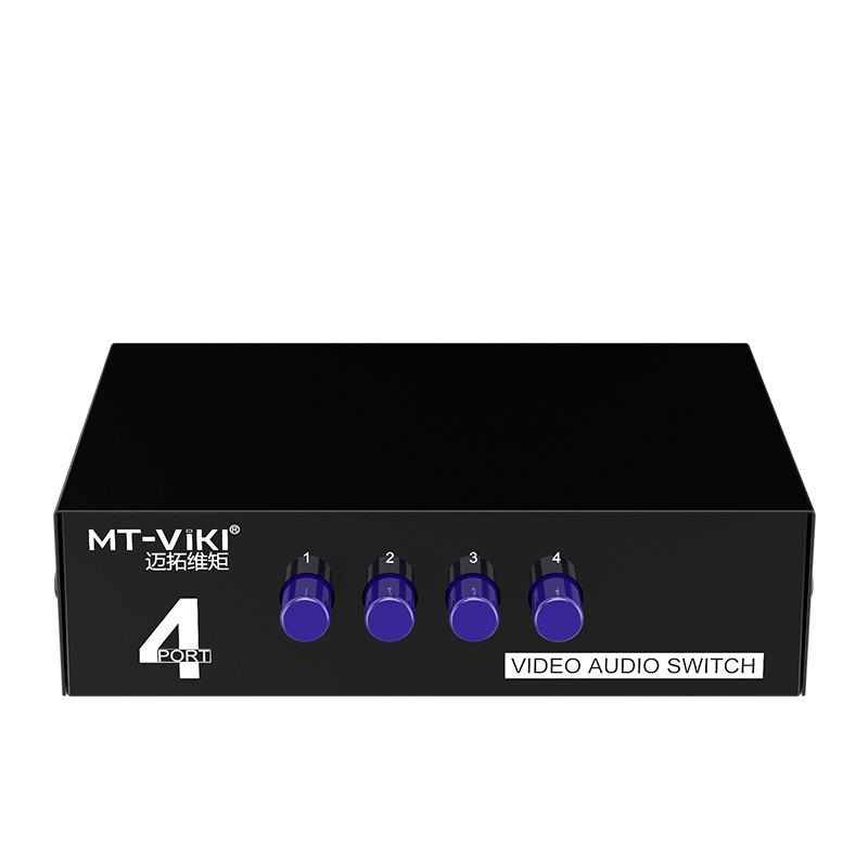 RCA Switch 4 in 1 out, MT-VIKI 1920x1080 4x1 RCA Switcher