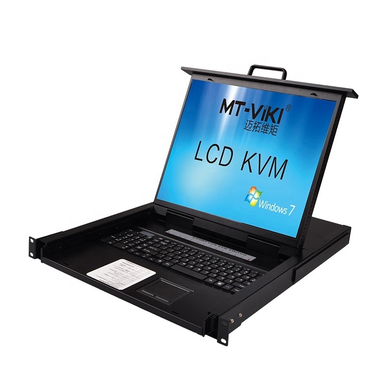 MT-VIKI 19 Inches  LCD Kvm Switch 8 Port VGA, MT-VIKI RACK KVM Console Drawer 8x1