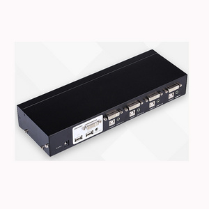 Support wireless USB keyboard and mouse 4 port dvi kvm switch