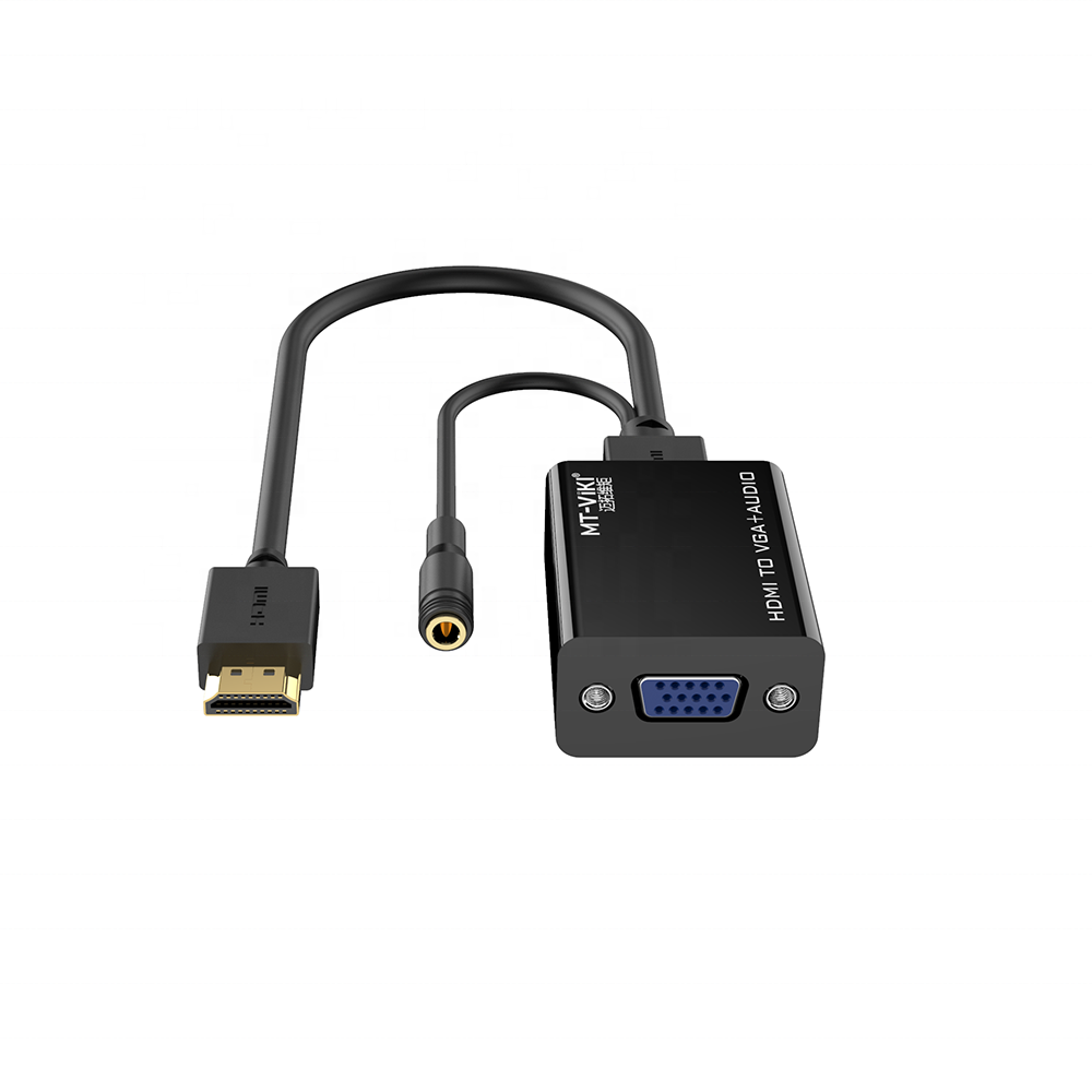 1080P HDMI Male to VGA Female Converter Cable with Audio Output