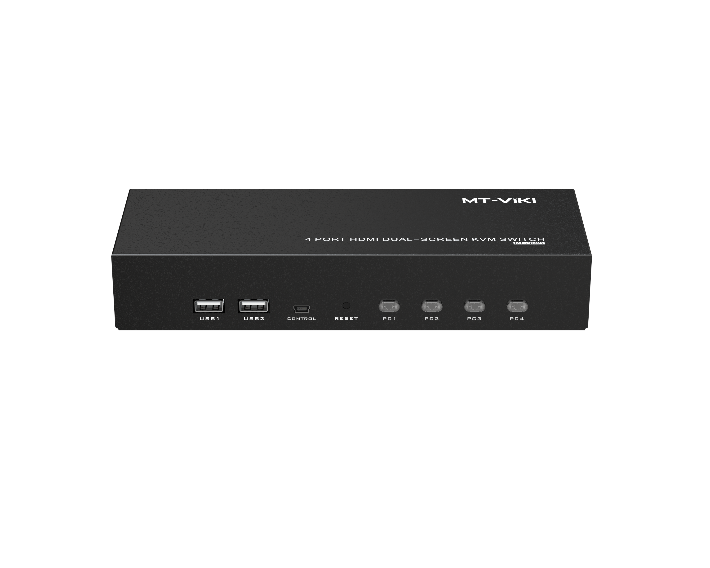 HDMI KVM Switch 4 Port Dual Monitor 4K@60Hz, MT-VIKI HDMI KVM Switcher 2 monitors 4 Computers