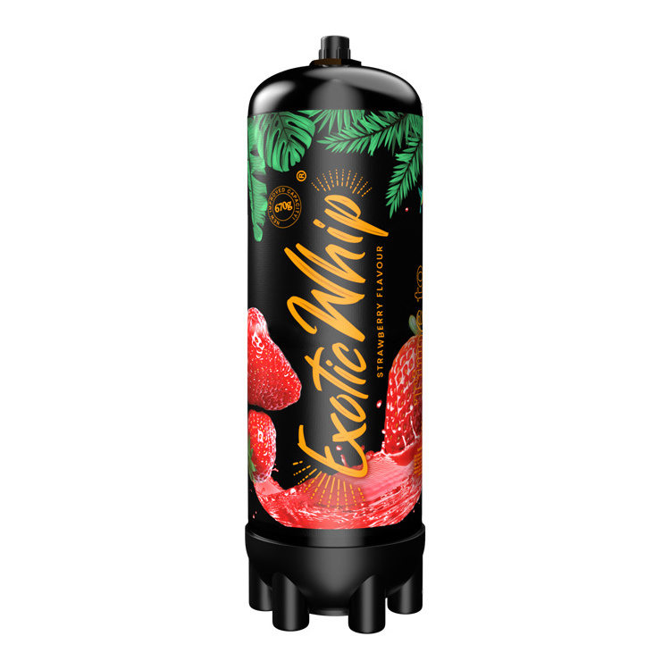 Whip Up Delicious Whipped Cream in Seconds with Top-Quality Original Exotic Whip Strawberry Flavor 670 grams Cream Charger