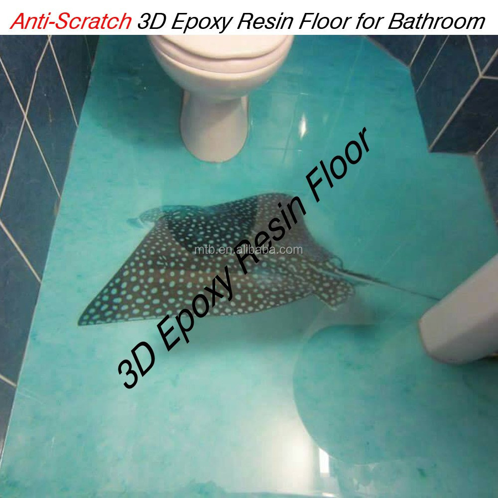 Waterproof Anti-slip Epoxy Resin 3D Floor for Home Floor Decoration