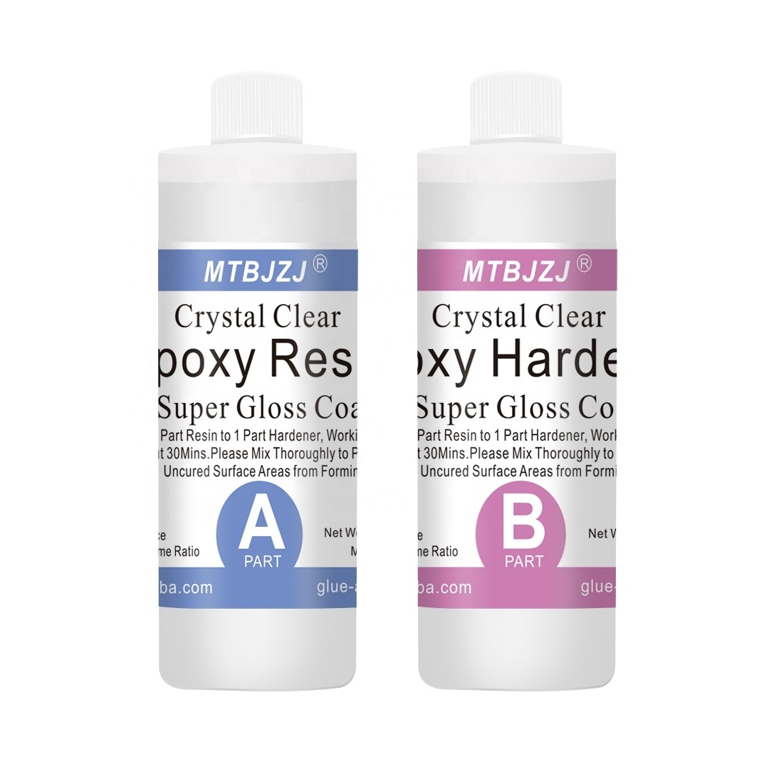 UV Resistant MTB2209 Clear Epoxy Resin AB Glue For Jewelry 16OZ Kit