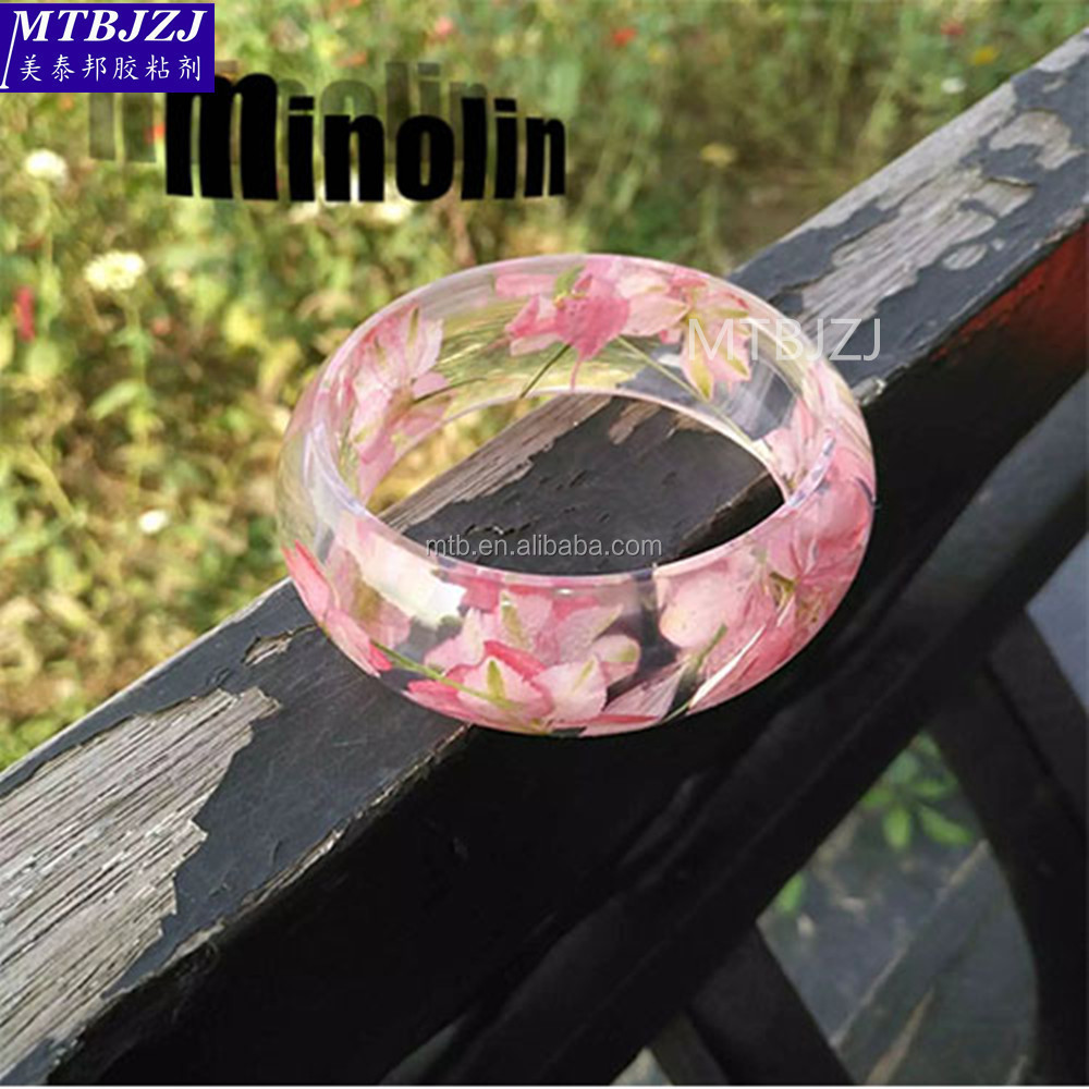 Dried Flower Epoxy Resin AB Glue Clear for High Quality Bangle and Bracelet