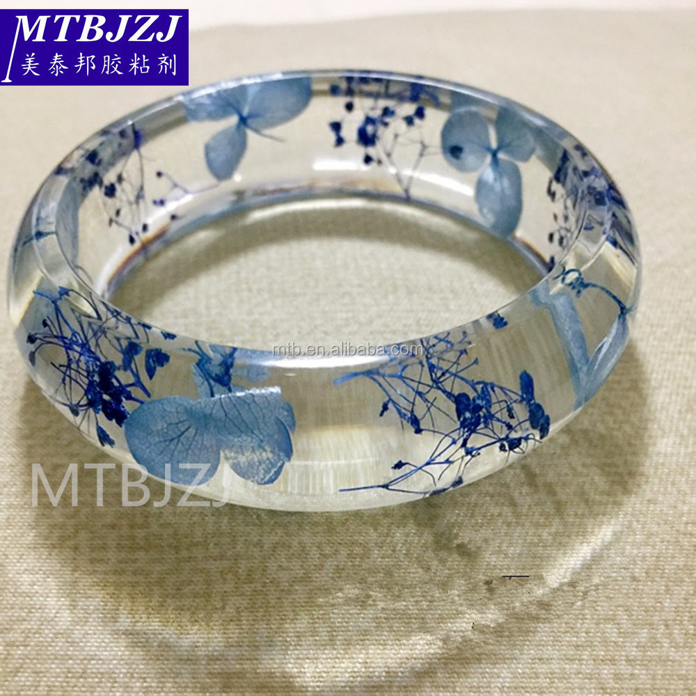 Dried Flower Epoxy Resin AB Glue Clear for High Quality Bangle and Bracelet