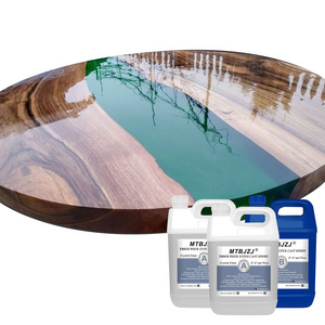 Epoxy Resin for River Table - 15kgs kit - UV Resistant Crystal Clear Epoxy Resin Kit - 2:1 Ratio for Deep Pour, Deep Casting Res