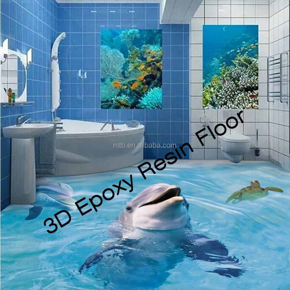 Waterproof Anti-slip Epoxy Resin 3D Floor for Home Floor Decoration