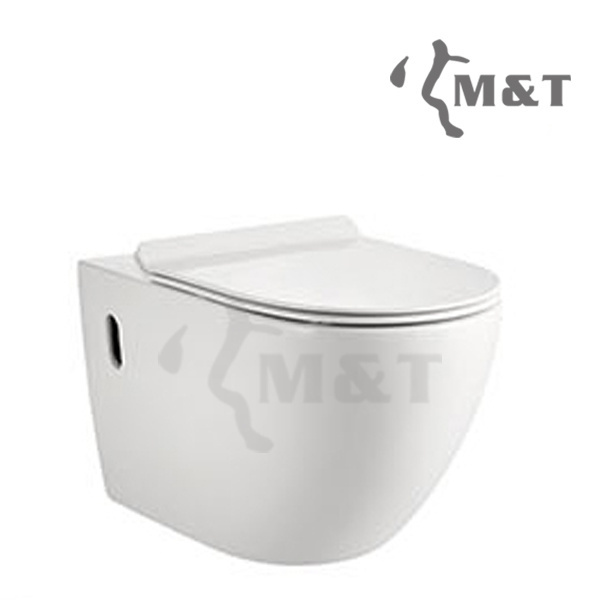 Modern bathroom wc sanitary ware wall hung toilet white simple design toilet for washroom