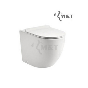 Modern bathroom wc sanitary ware wall hung toilet white simple design toilet for washroom