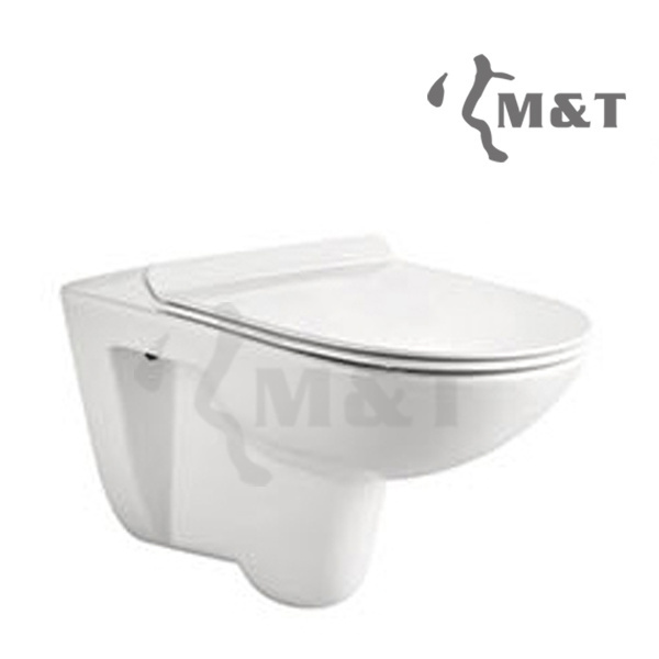 Modern bathroom wc sanitary ware wall hung toilet white simple design toilet for washroom