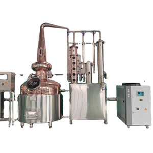 Red Copper Column Type 500l 1000L Gin Whisky Vodka Distilling Distillation Equipment