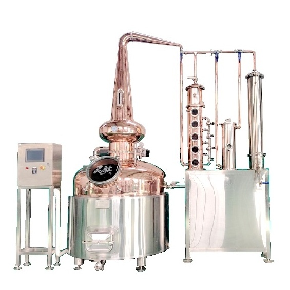 METO alcohol distiller boiler copper pot still distillation machine whiskey distillery equipment for sale