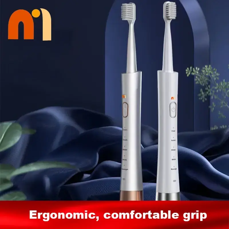 Slim Portable Electric Toothbrush Mini Gold Colour Elegent Design Electric Toothbrush for Adults