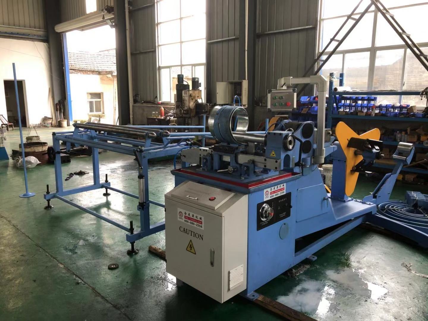 Spiral duct making machine, air tube spiral ducting machine round duct former