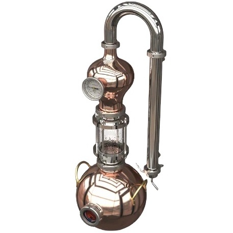 METO stainless steel small alcohol distiller copper distilling equipment  8L 15L Home distillation still pot