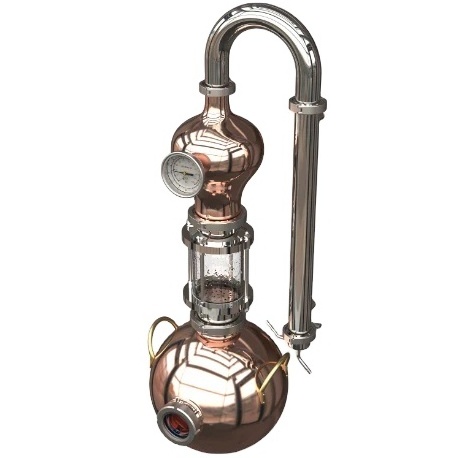 METO stainless steel small alcohol distiller copper distilling equipment  8L 15L Home distillation still pot